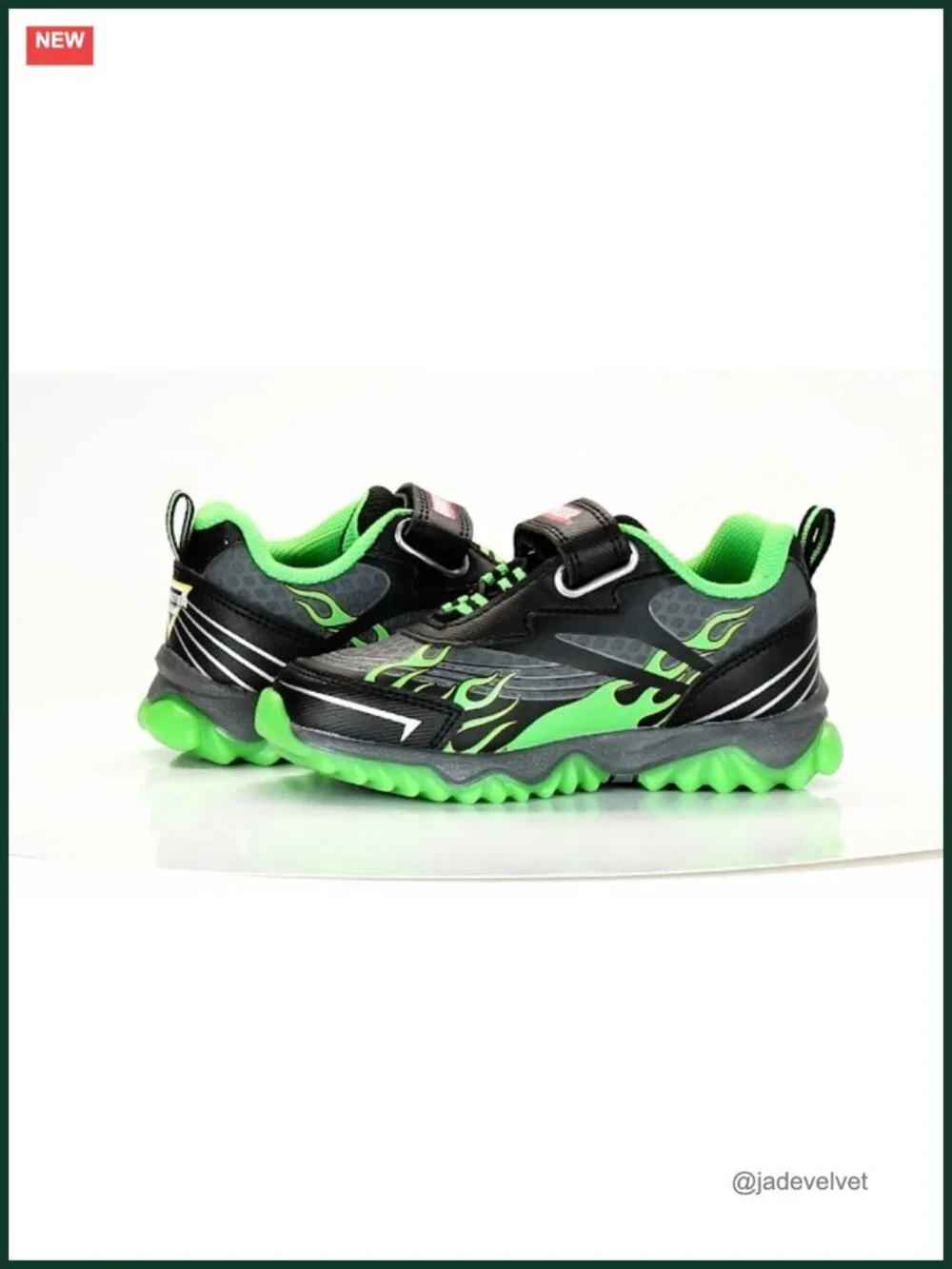Kids Monster Truck LED Light Up Sneakers Toddler Boy Athletic Shoes